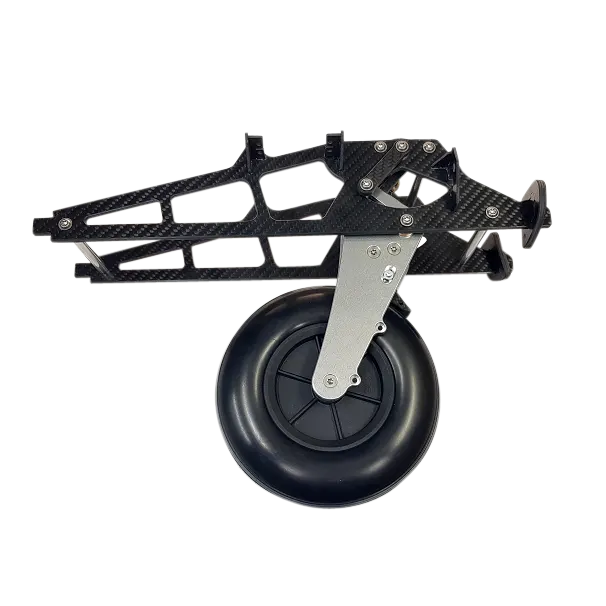 Modell eines Einziehfahrwerks im Maßstab 1:2,0 mit einem Rad von 153 mm Durchmesser