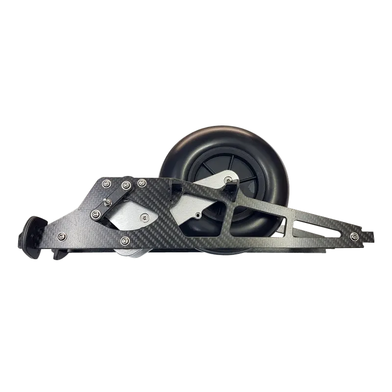 Modell eines Einziehfahrwerks im Maßstab 1:2,0 mit einem Rad von 165 mm Durchmesser