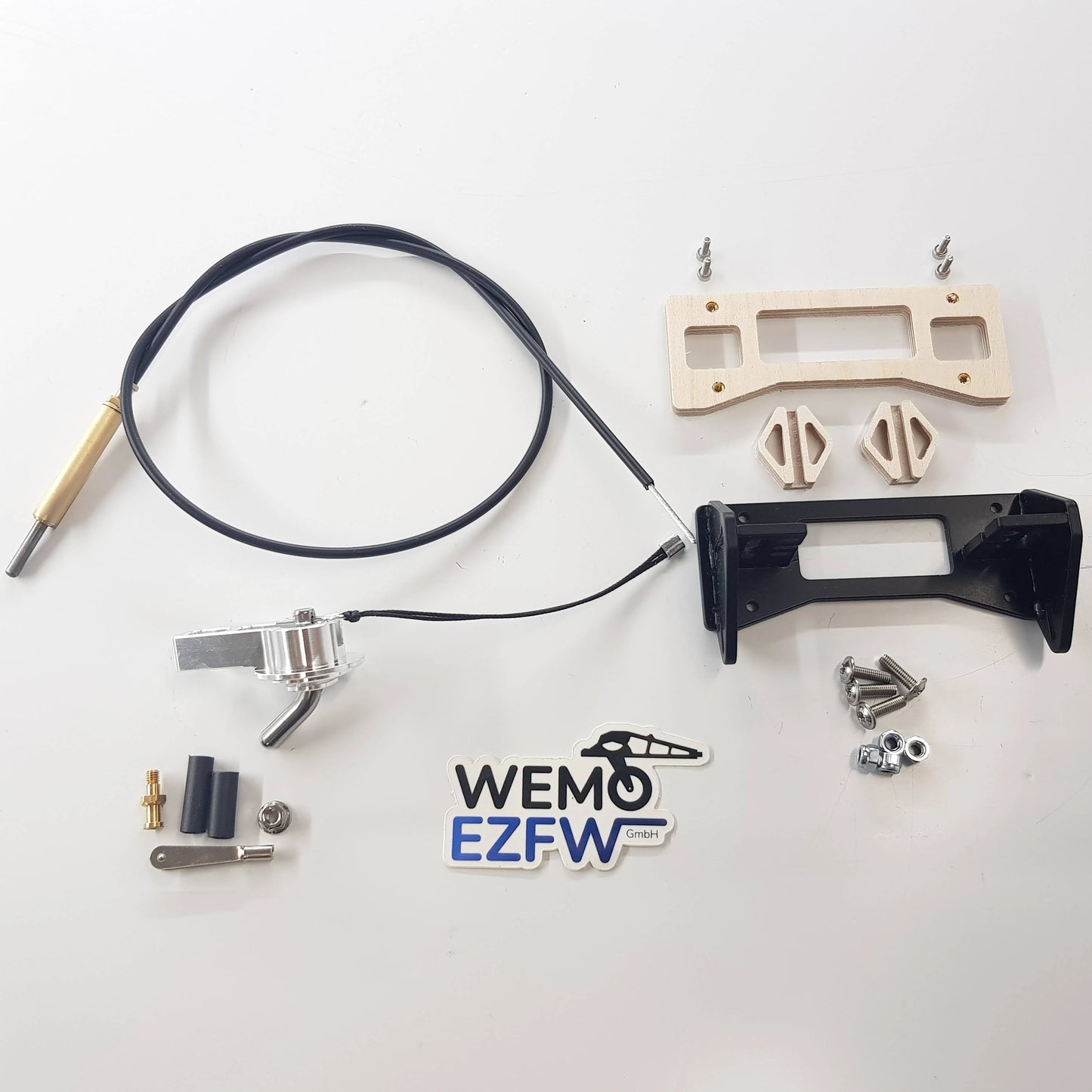 Schleppkupplung mit Flitschenhaken für 15 mm Servo