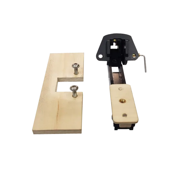 Kabinenhaubenmechanik in kurzer Bauform mit einem Verhältnis von 1:2,0 - 1:3,5