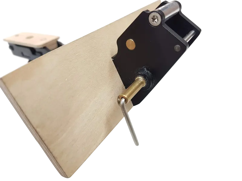 Kabinenhaubenmechanik in kurzer Bauform mit einem Verhältnis von 1:2,0 - 1:3,5