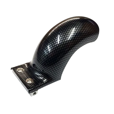 Radabdeckung in CFK-Optik für 140 mm Rad