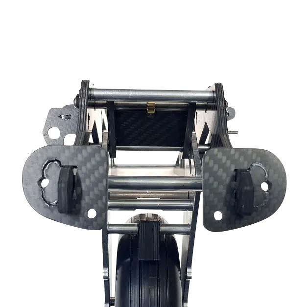 Modell eines Einziehfahrwerks im Maßstab 1:2,0 mit einem Rad von 165 mm Durchmesser
